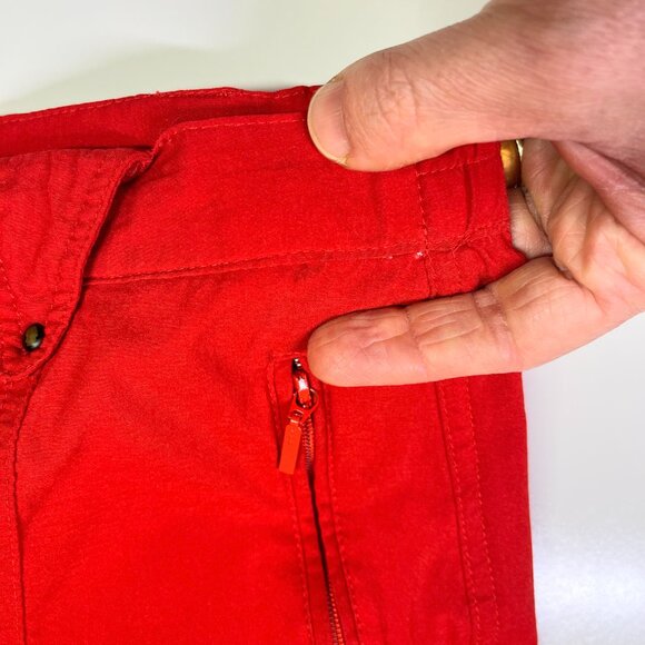 Jamie Sadock Size 12 Red High-Waisted Golf Shorts - Picture 5 of 11